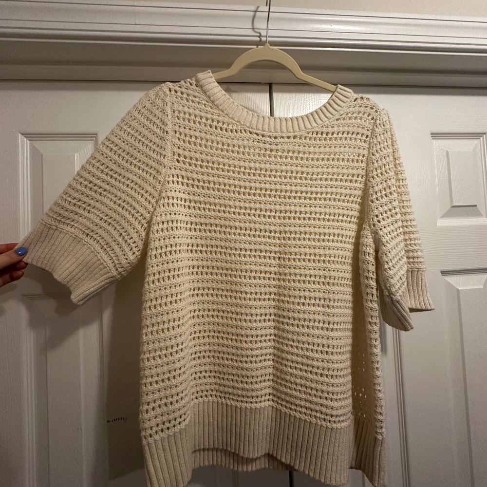 Cream Knit Women's Sweater